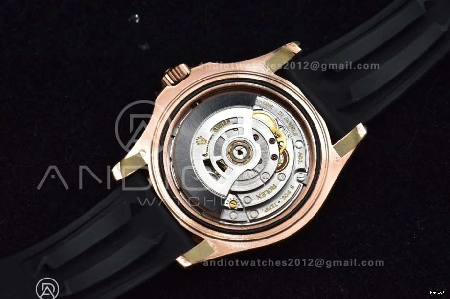 126655 Ceramic Edition Rubber VS3235 Oysterflex on Strap Bezel Yacht-Master Black Best VSF 1:1 0318